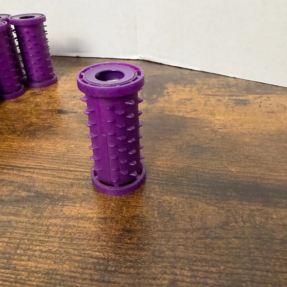 Remington Hot Rollers Hair Curlers Purple 18pc Spiked Grip H-1080N Replacement